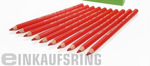 JOLLY X-BIG Farbstifte 12 Stück kirschrot  