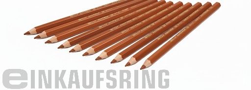 JOLLY X-BIG Farbstifte 12 Stück mittelbraun  