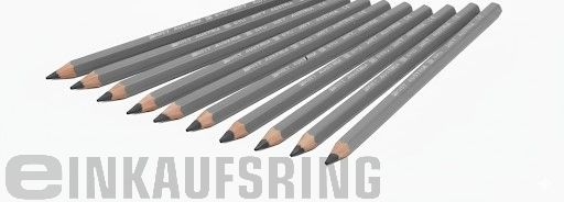 JOLLY X-BIG Farbstifte 12 Stück dunkelgrau