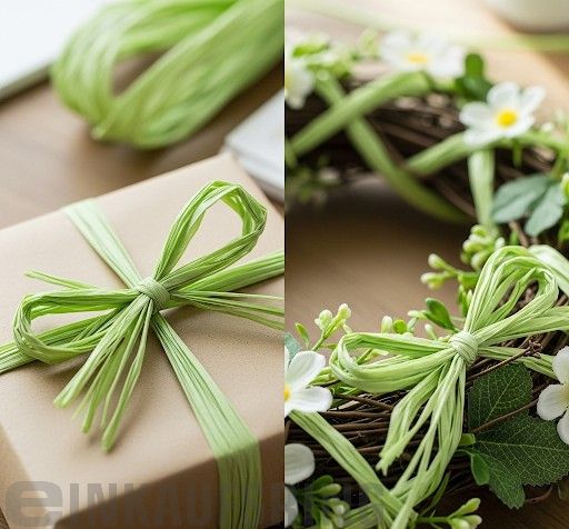 Raffia-Naturbast, 50g, hellgrün