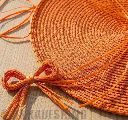 Edelbast 30m an einem Stück, orange