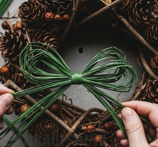 Edelbast 30m an einem Stück, tannengrün