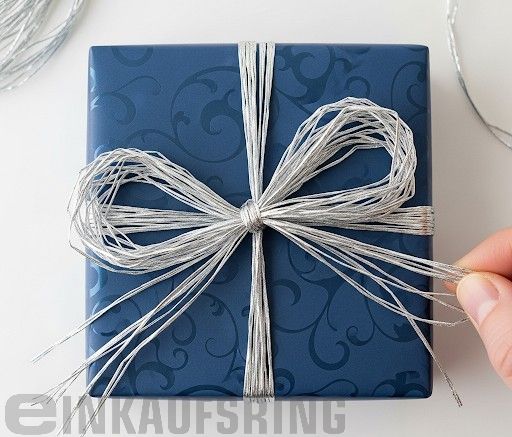 Edelbast 30m an einem Stück, silber