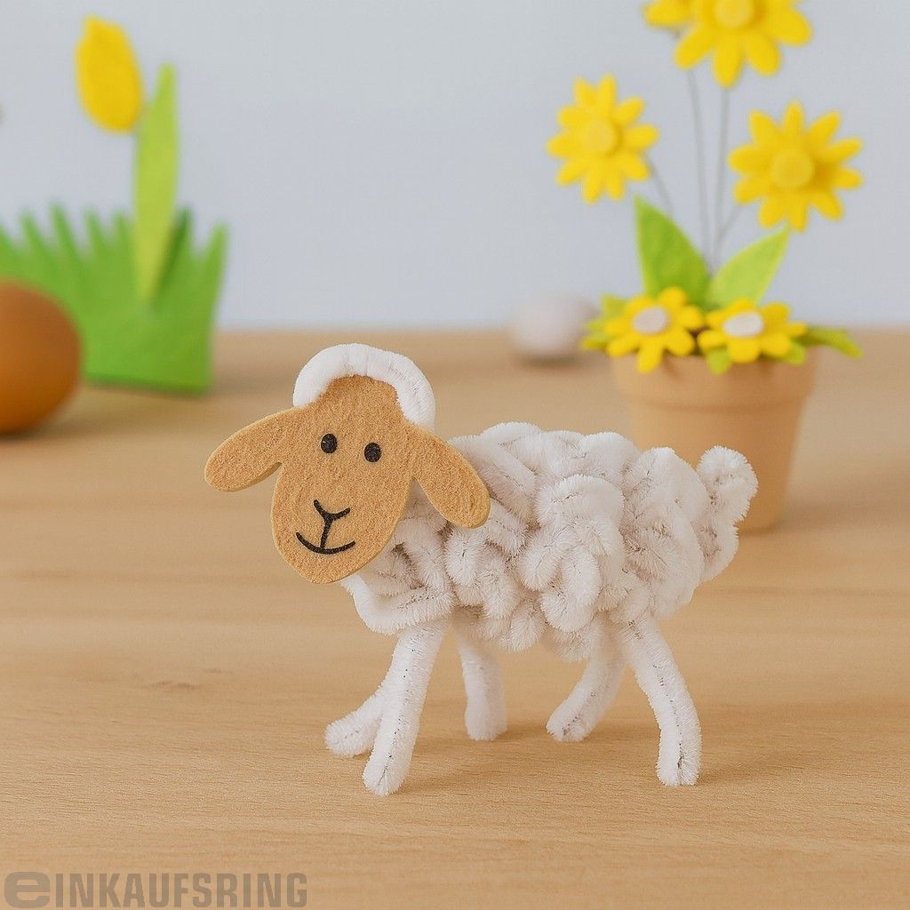 Chenilledraht, weiß