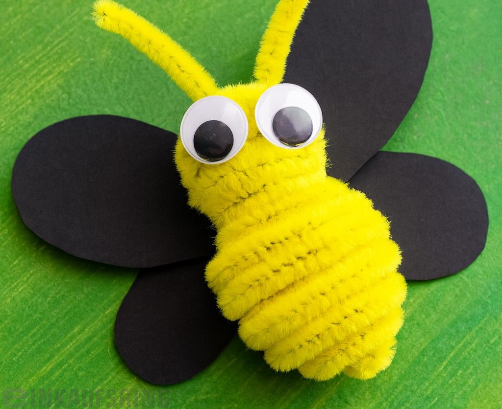 Chenilledraht, zitronengelb