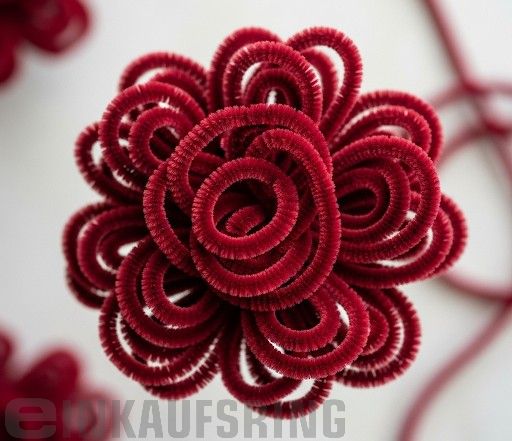 Chenilledraht, dunkelrot