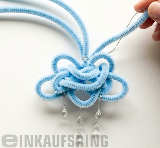 Chenilledraht, himmelblau