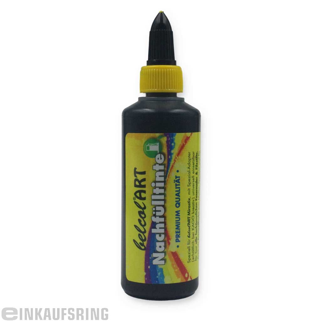 belcolART Nachfülltinte 100ml schwarz