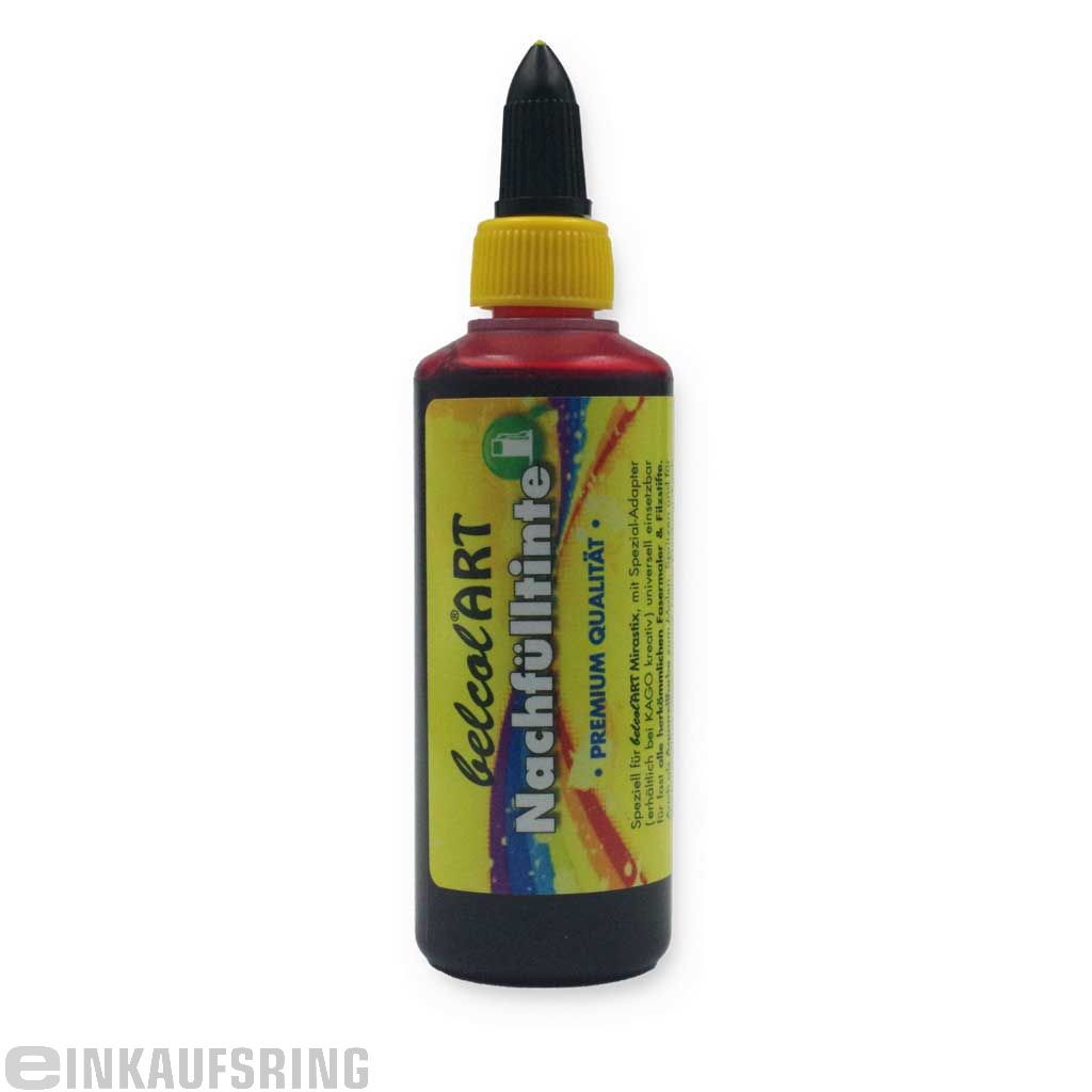 belcolART Nachfülltinte 100ml rot