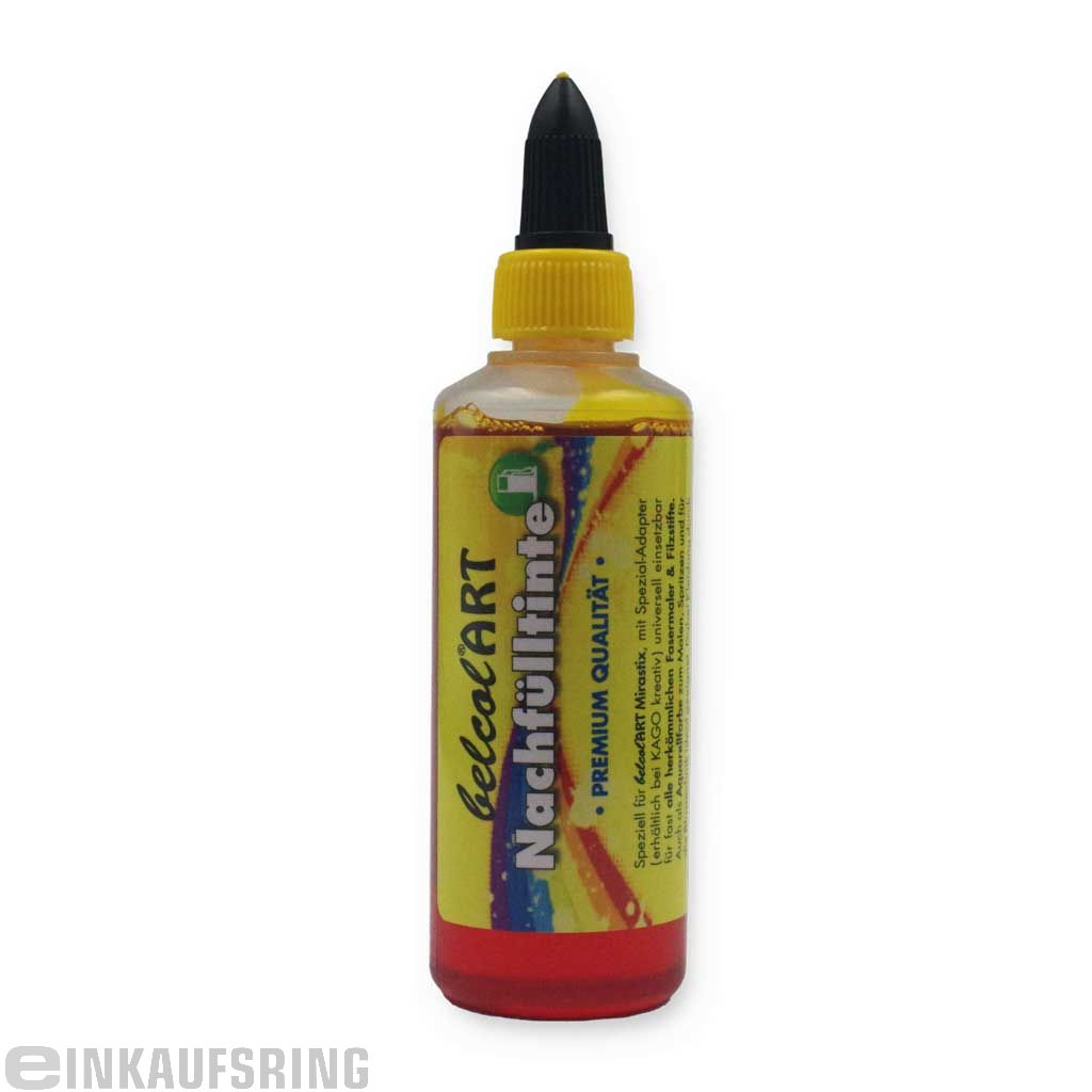 belcolART Nachfülltinte 100ml gelb