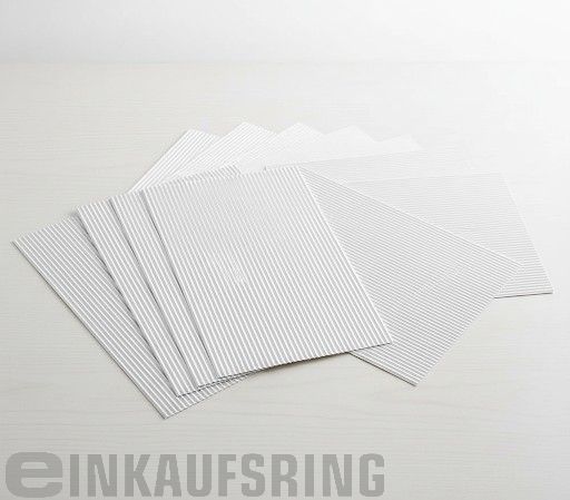 E-Wellpappe, 50x70cm, 10 Bogen weiß