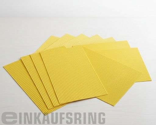 E-Wellpappe, 50x70cm, 10 Bogen gelb