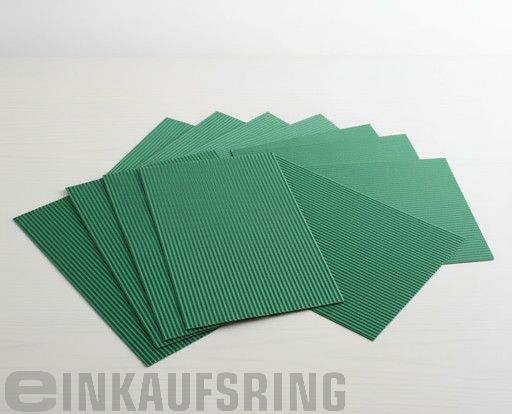E-Wellpappe, 50x70cm, 10 Bogen grün