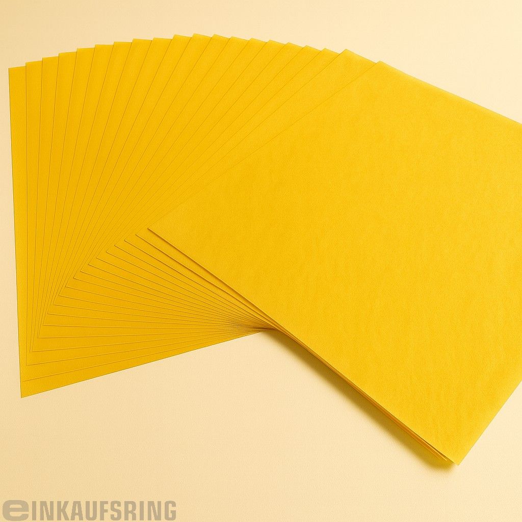 Blumenseide 20g/m², 50x70cm, 26 Bogen altgold