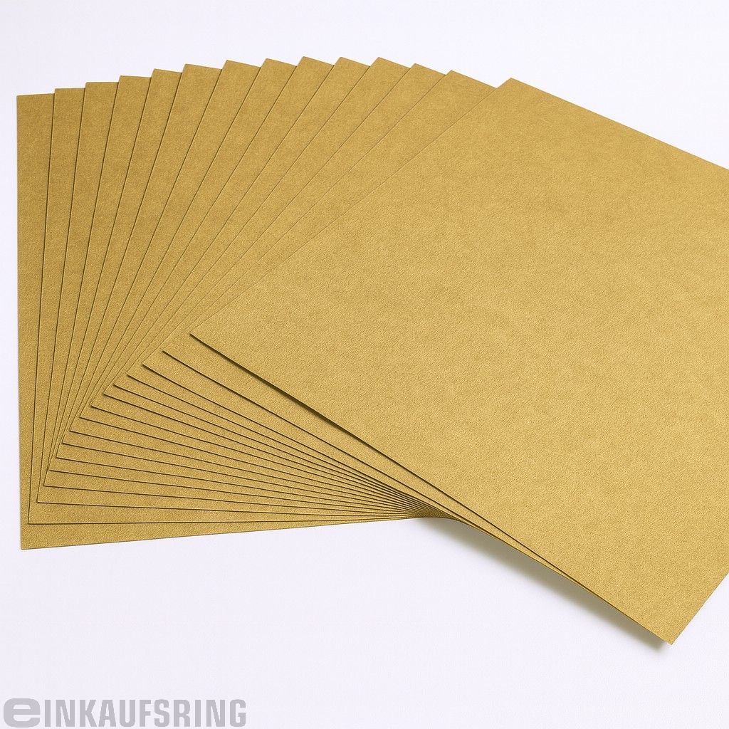 Blumenseide 20g/m², 50x70cm, 26 Bogen gold