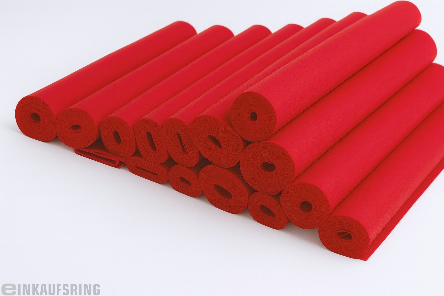 Bastelfilz 150g/m², 45cmx5m, 1 Rolle hochrot