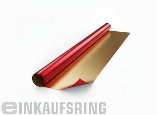 Alu-Folie 10mx50cm gold/rot