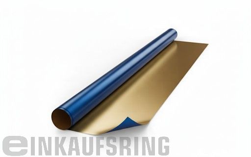 Alu-Folie 10mx50cm gold/blau