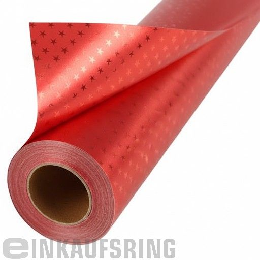 Alu-Sternenfolie 10mx50xcm rot