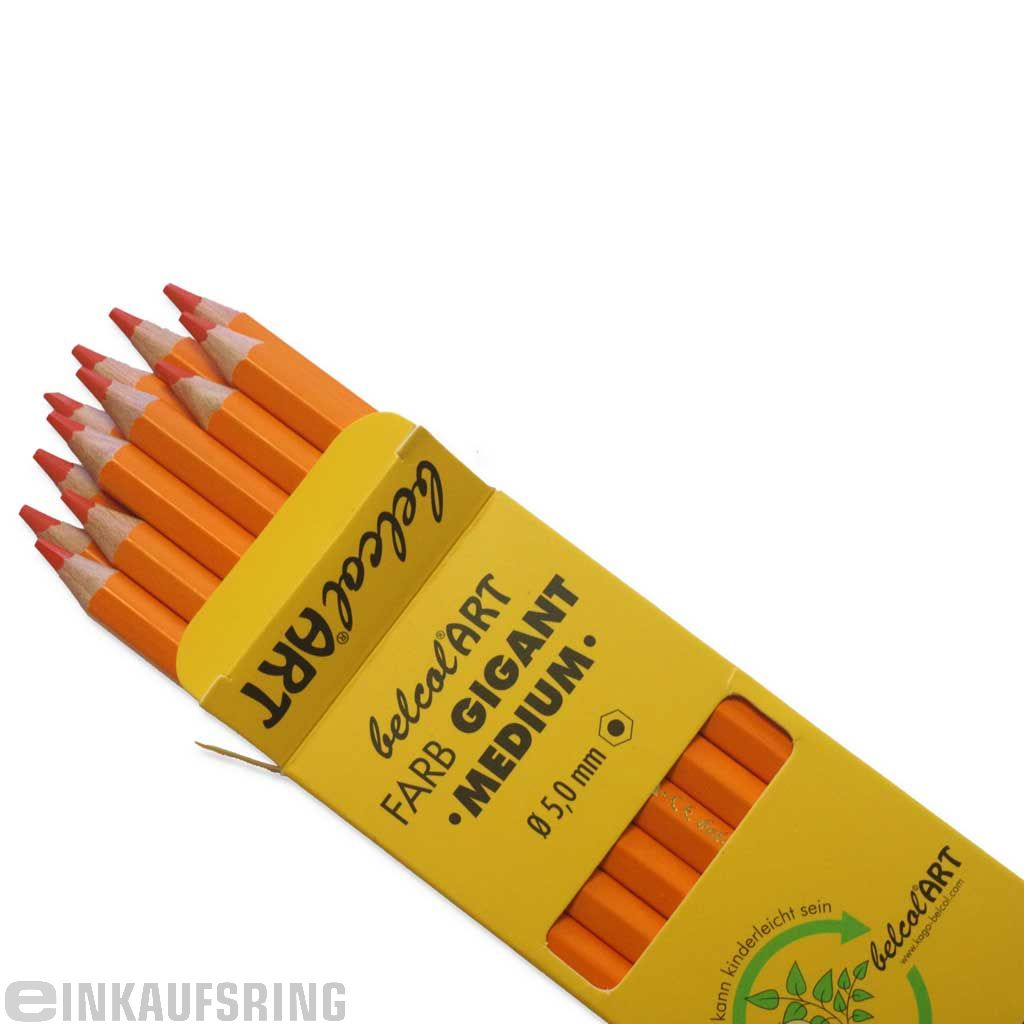 belcolART FARB GIGANT MEDIUM, 12 Stifte Orange