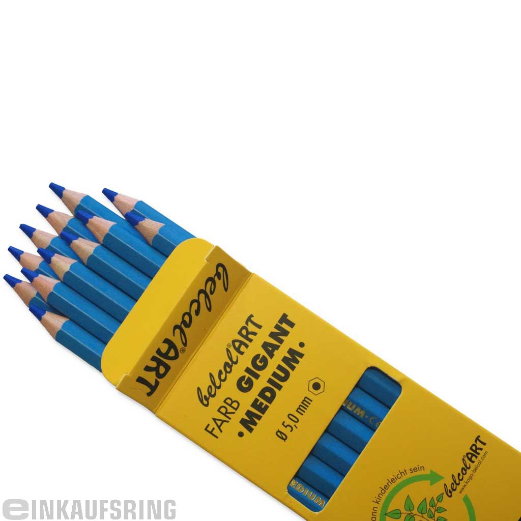 belcolART FARB GIGANT MEDIUM, 12 Stifte Blau
