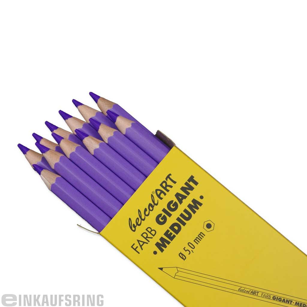 belcolART FARB GIGANT MEDIUM, 12 Stifte Lavendel