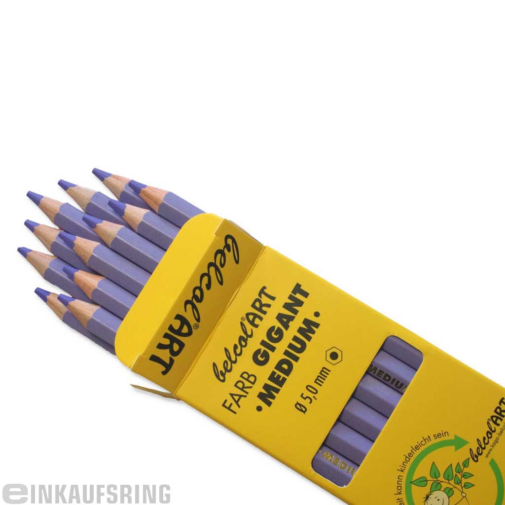 belcolART FARB GIGANT MEDIUM, 12 Stifte Lavendel