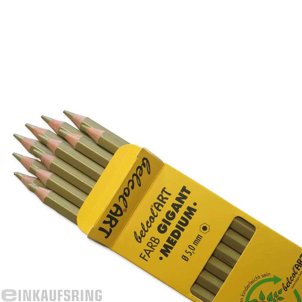 belcolART FARB GIGANT MEDIUM, 12 Stifte Gold