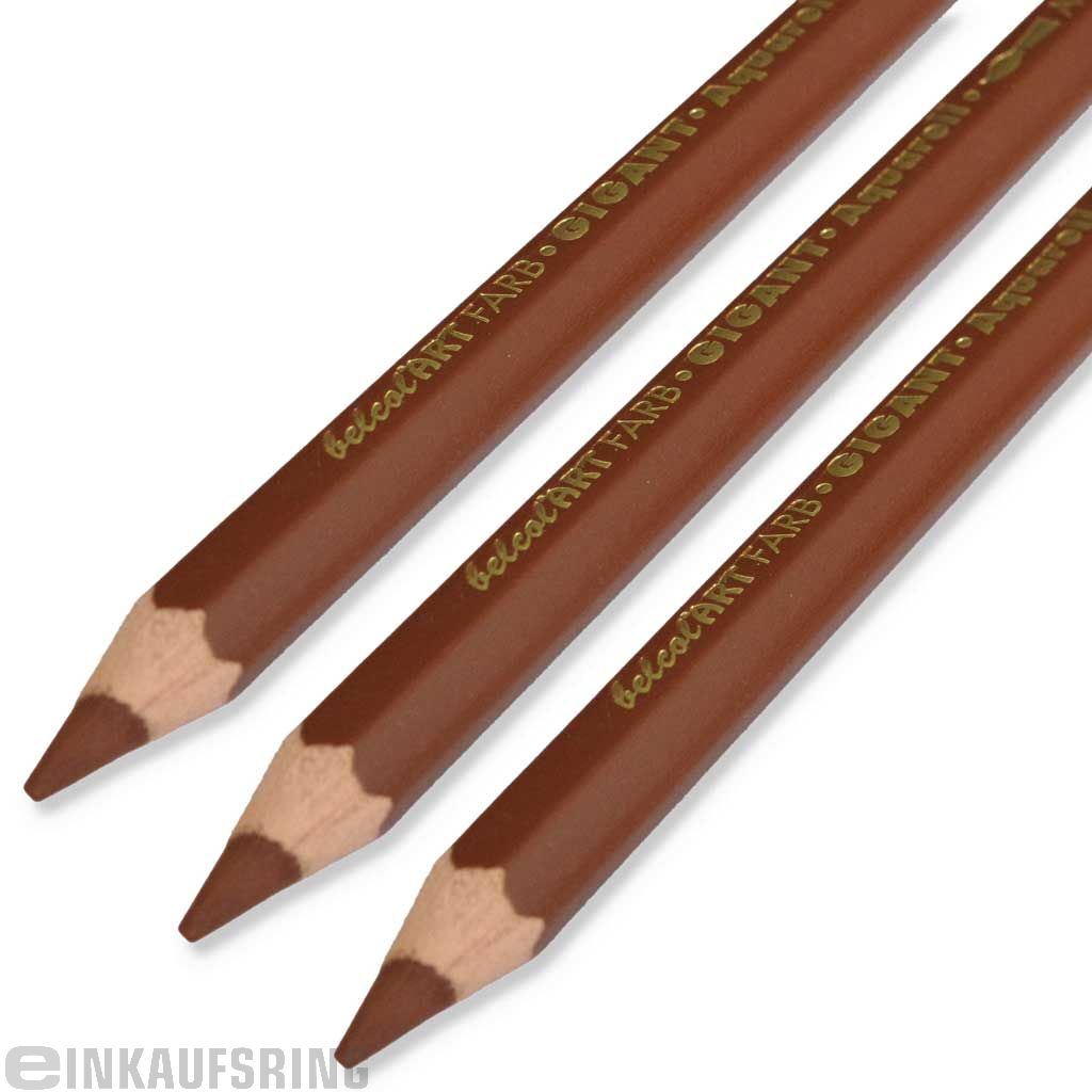 belcolART Aquarell Farbgigant,12 Stk., braun