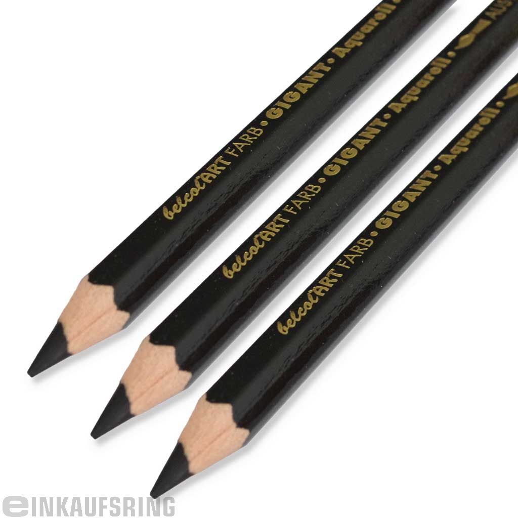 belcolART Aquarell Farbgigant,12 Stk., schwarz