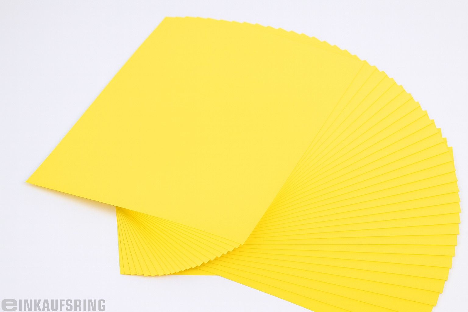 Tonkarton 50x70cm, 25 Bogen bananengelb
