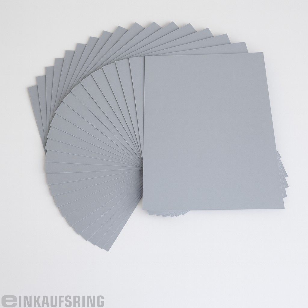 Tonkarton DIN A4, 100 Blatt steingrau