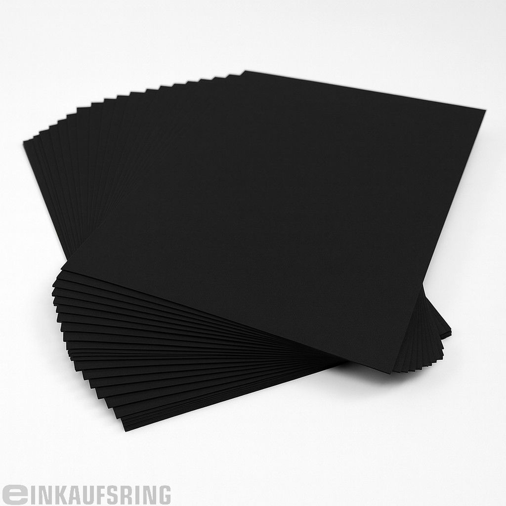 Tonkarton DIN A4, 100 Blatt schwarz