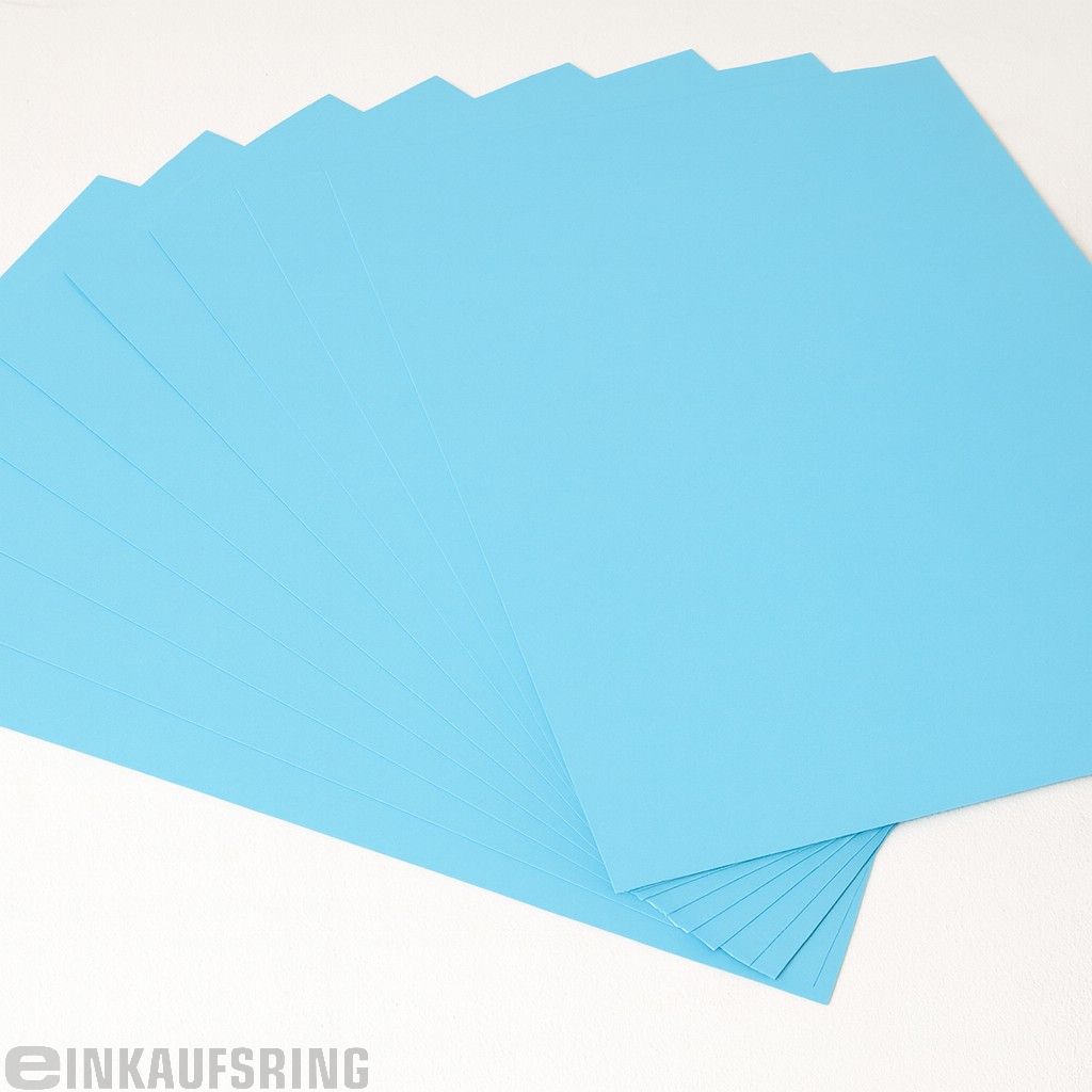 Fotokarton 300 g 70x100cm 10 Bl. himmelblau