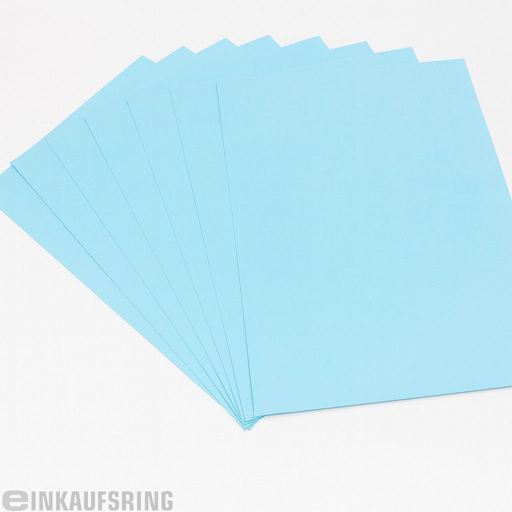 Tonpapier 130g/m², DIN A4, 100 Blatt eisblau