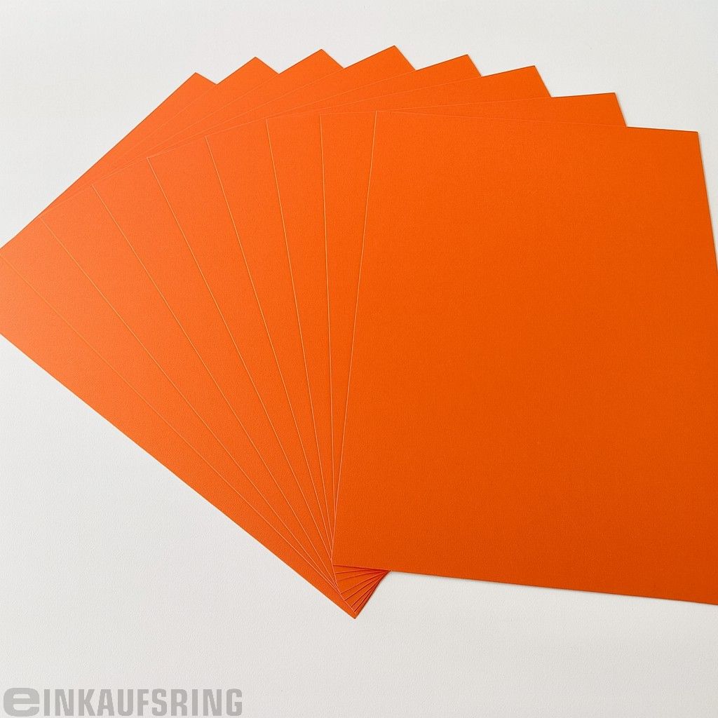 Tonkarton 50x70cm, 25 Bogen orange