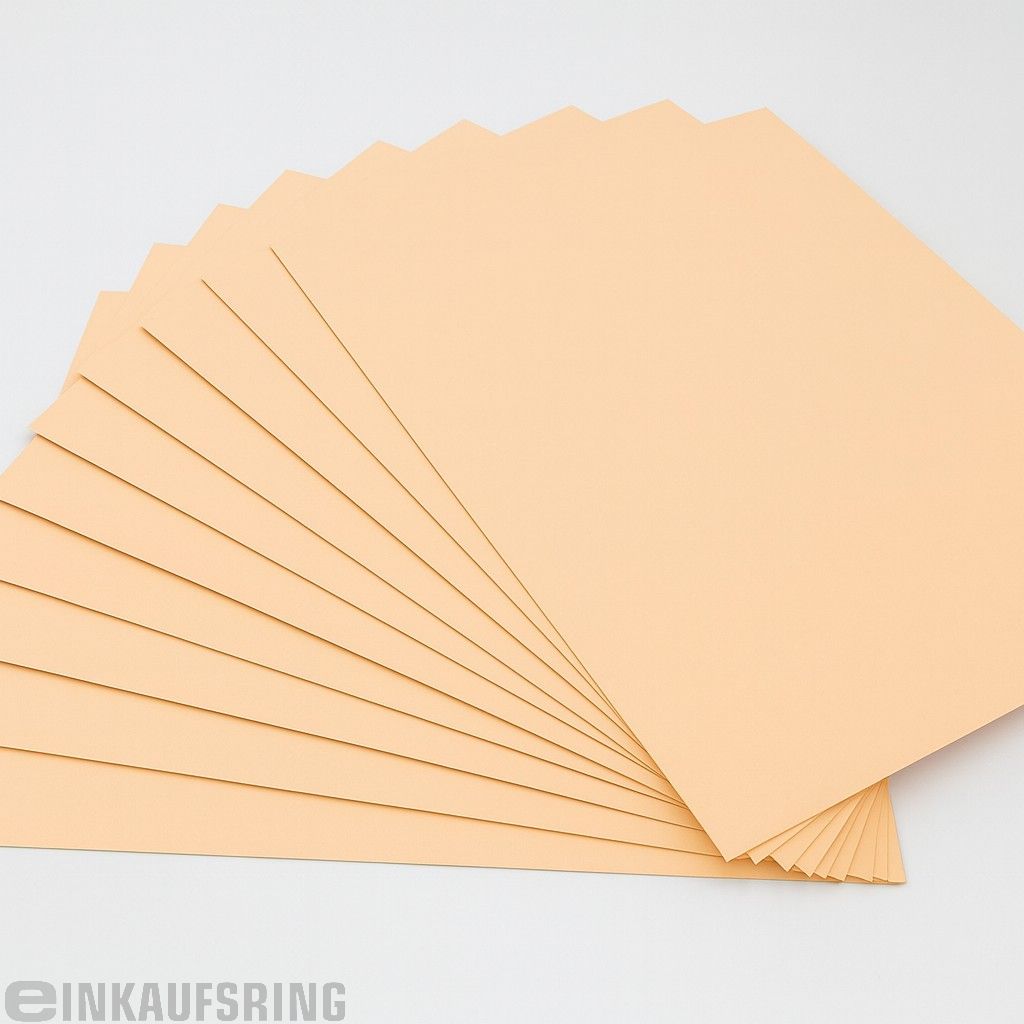 Tonpapier 130g/m², DIN A4, 100 Blatt apricose