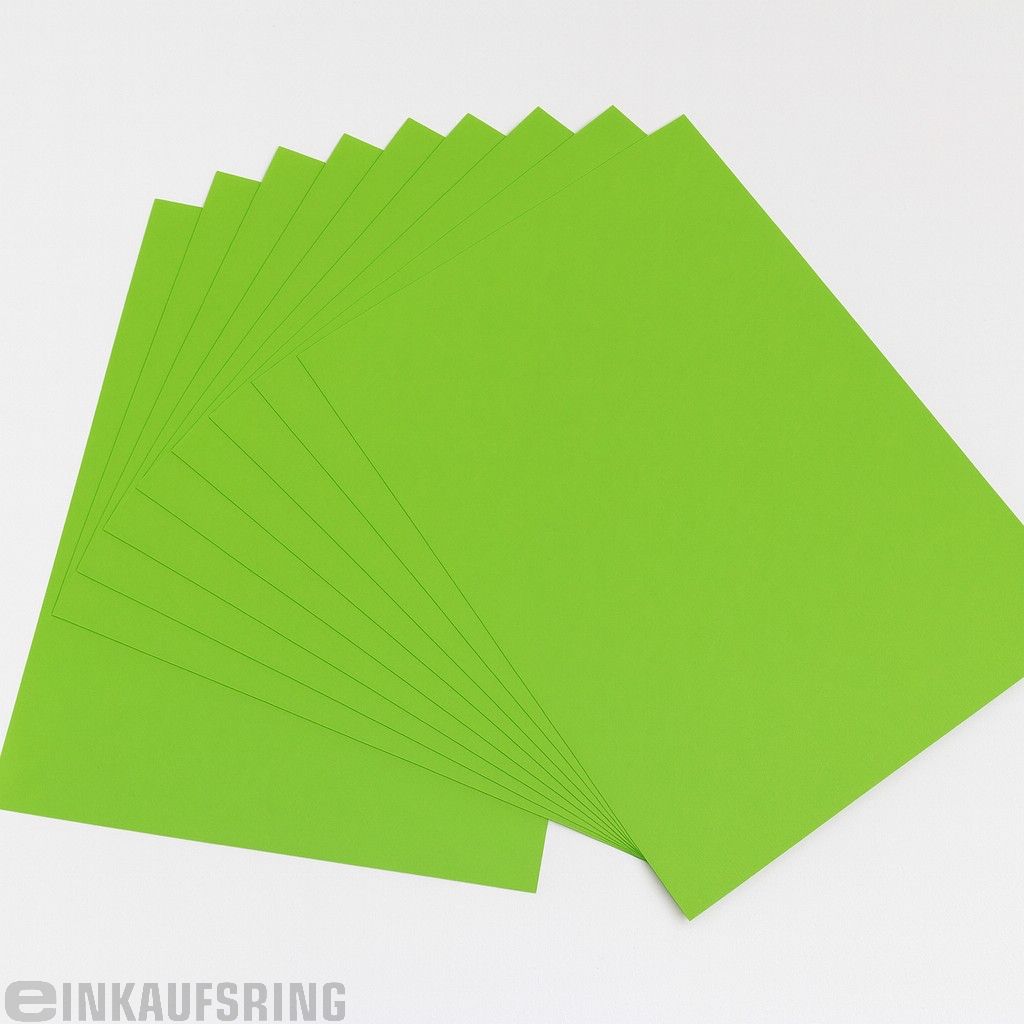 Tonkarton DIN A4, 100 Blatt hellgrün
