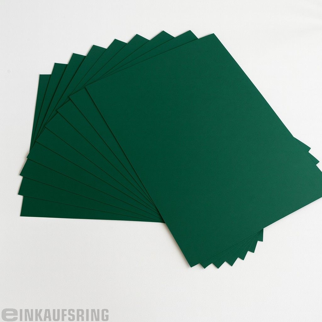 Tonkarton DIN A4, 100 Blatt tannengrün