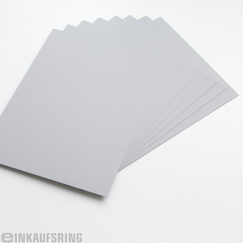Fotokarton 50x70cm, 10 Bogen silber