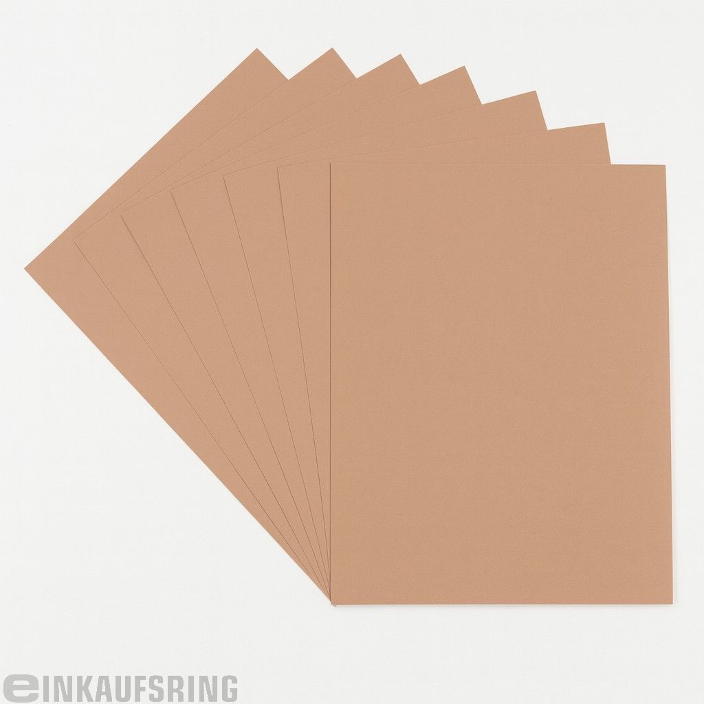 Fotokarton 50x70cm, 10 Bogen cappuccino