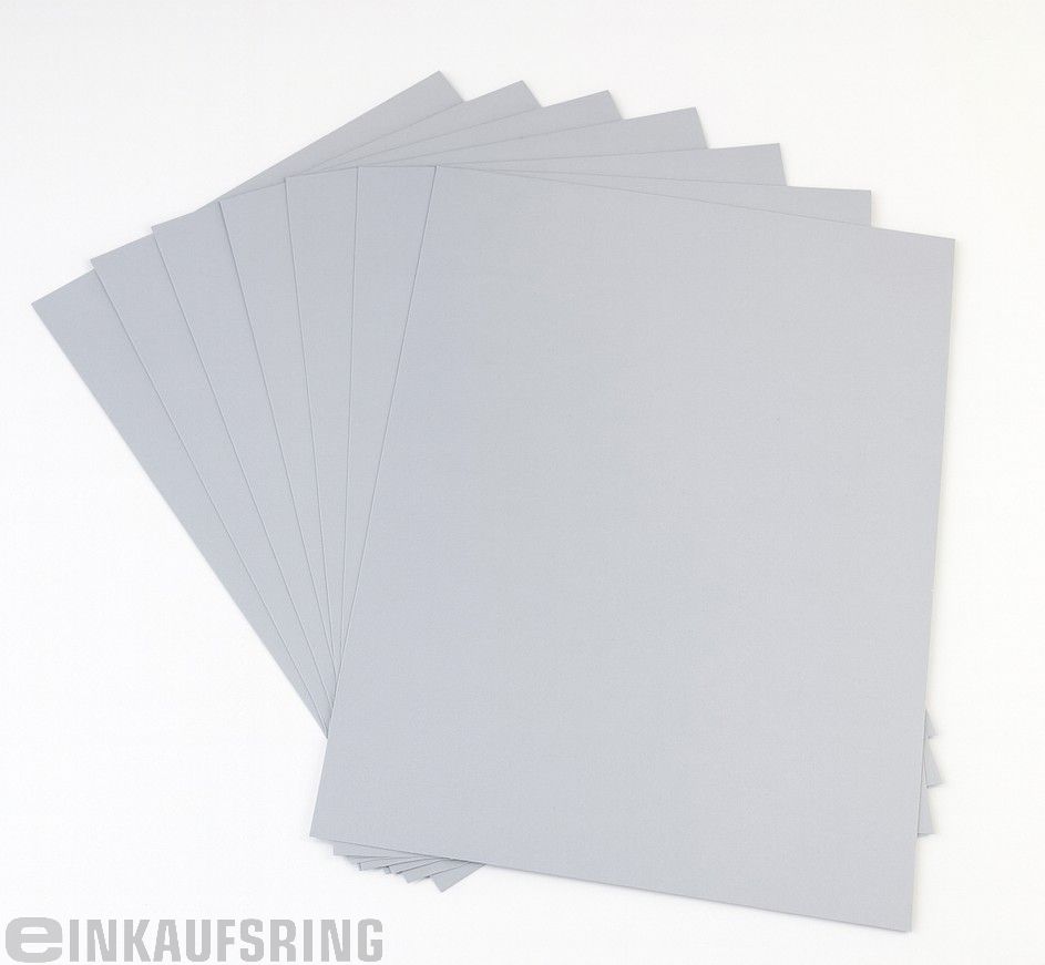 Fotokarton 50x70cm, 10 Bogen hellgrau