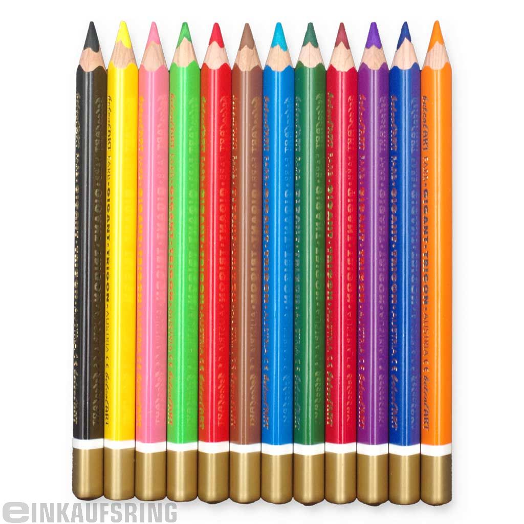 belcolART TRIGON 12er Set farbig sortiert