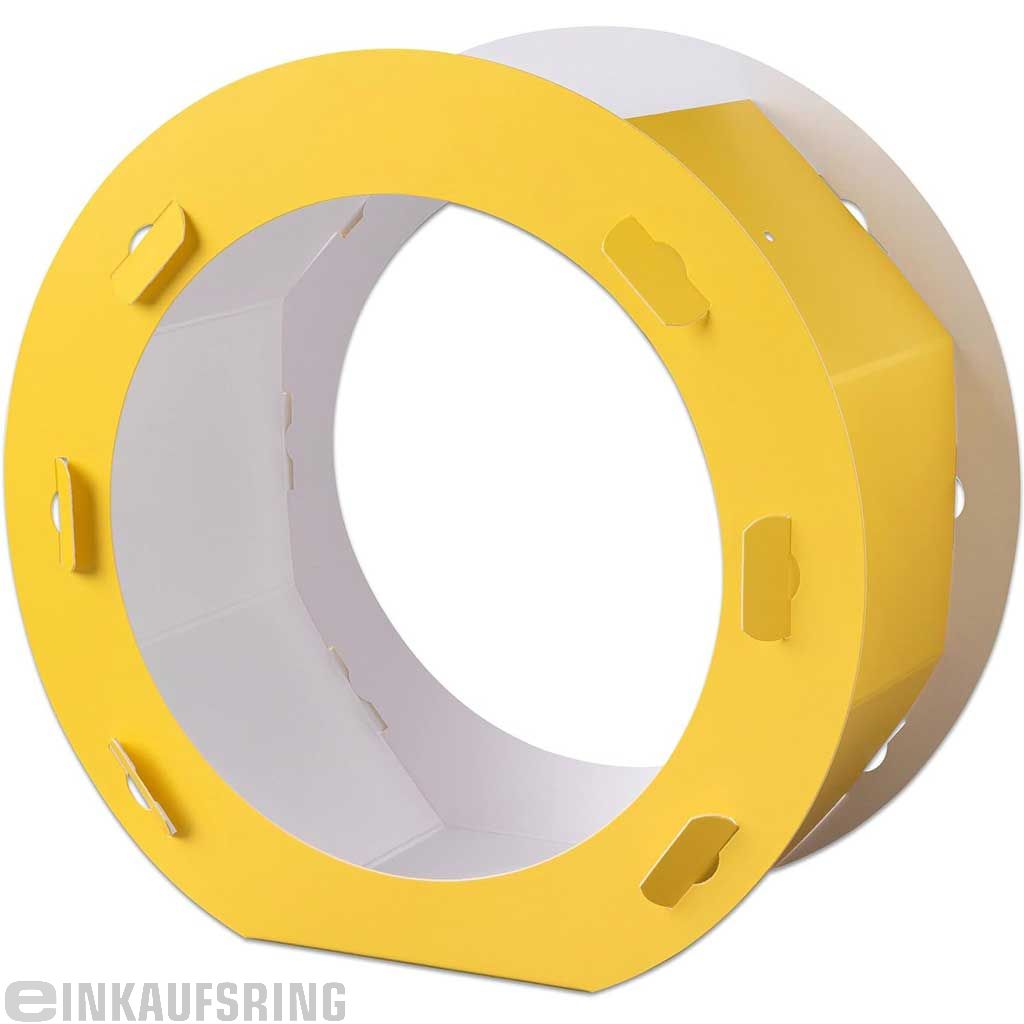 Rundlaternen Rohlinge Ø 22cm 5 Stück, gelb