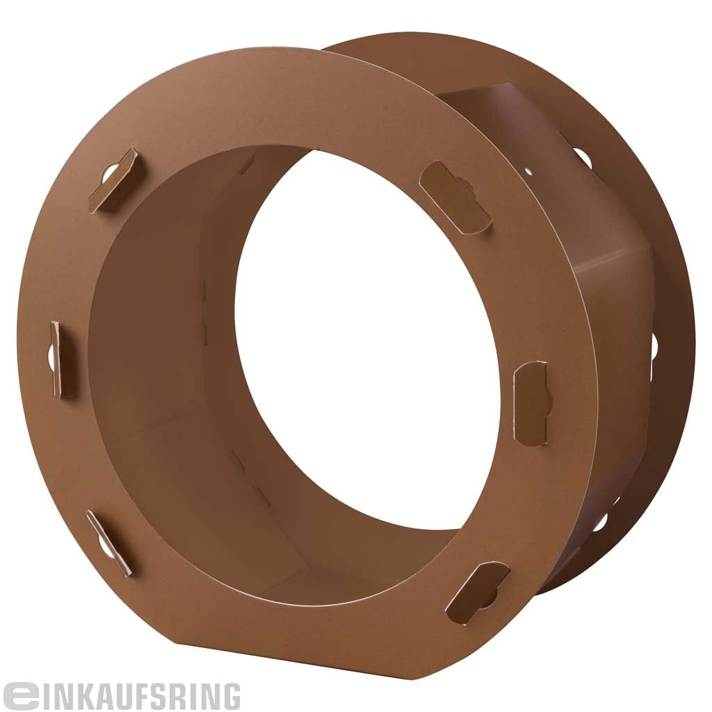 Rundlaternen Rohlinge Ø 22cm 5 Stück, braun