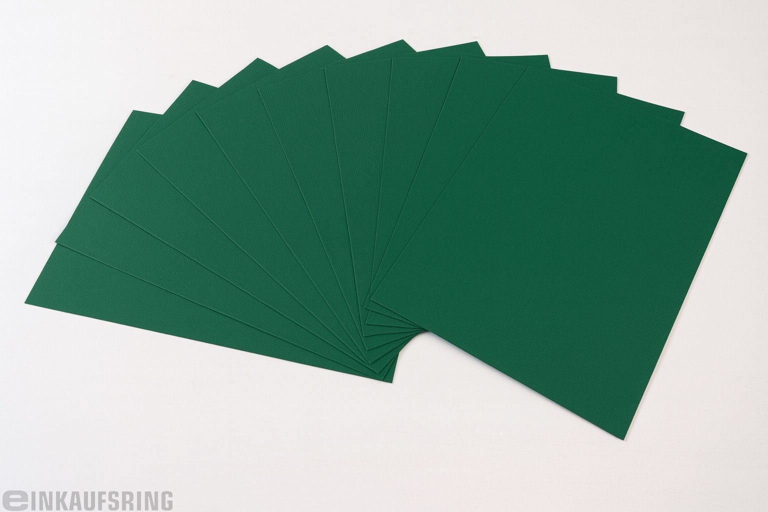 Tonkarton genarbt 50x70cm, 10 Bogen tannengrün