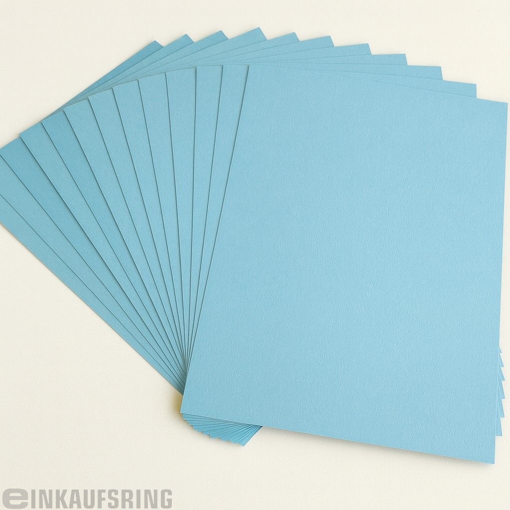 Tonpapier 130g/m², 50x70cm, 25 Bogen eisblau