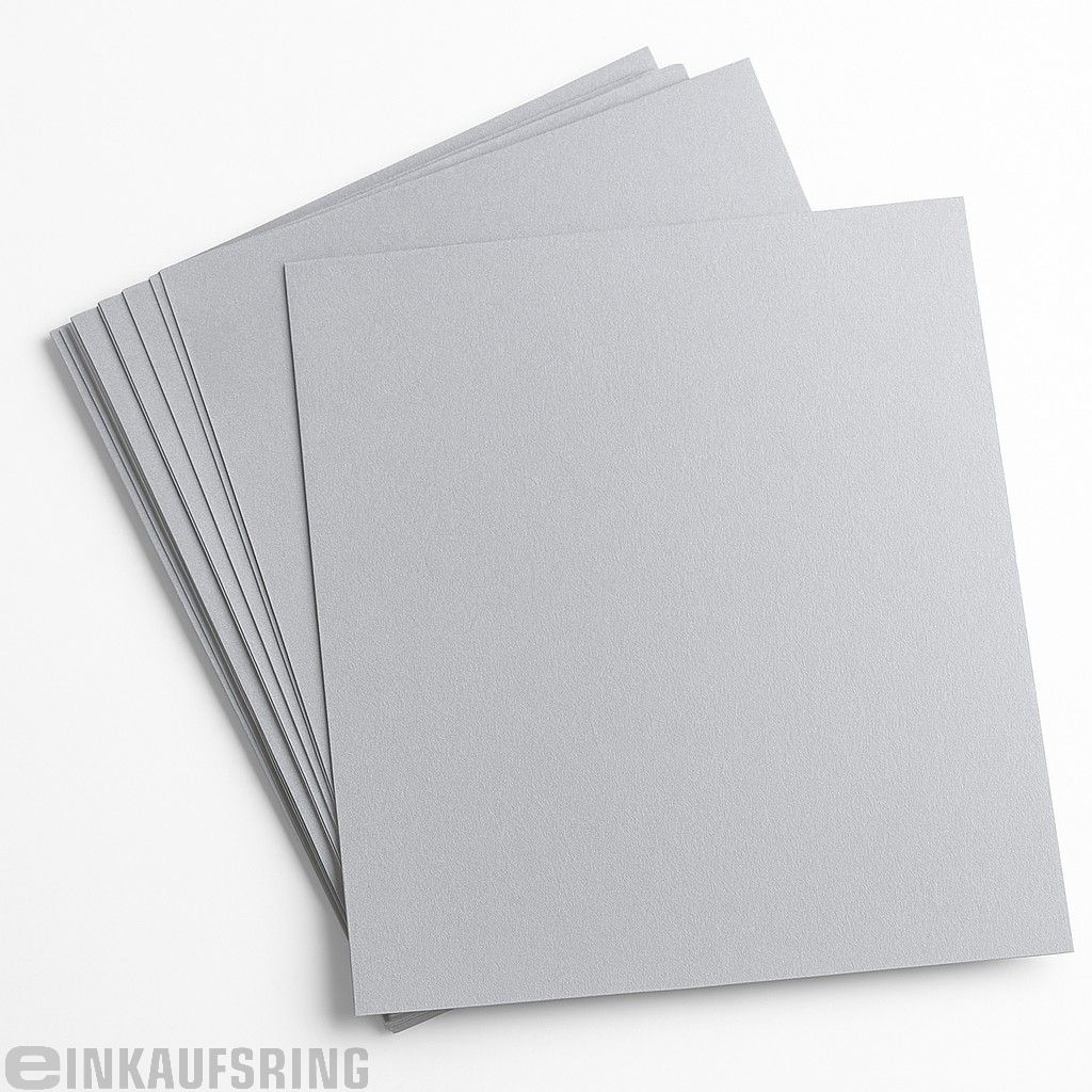 Tonpapier 130g/m², 50x70cm, 10 Bogen silber