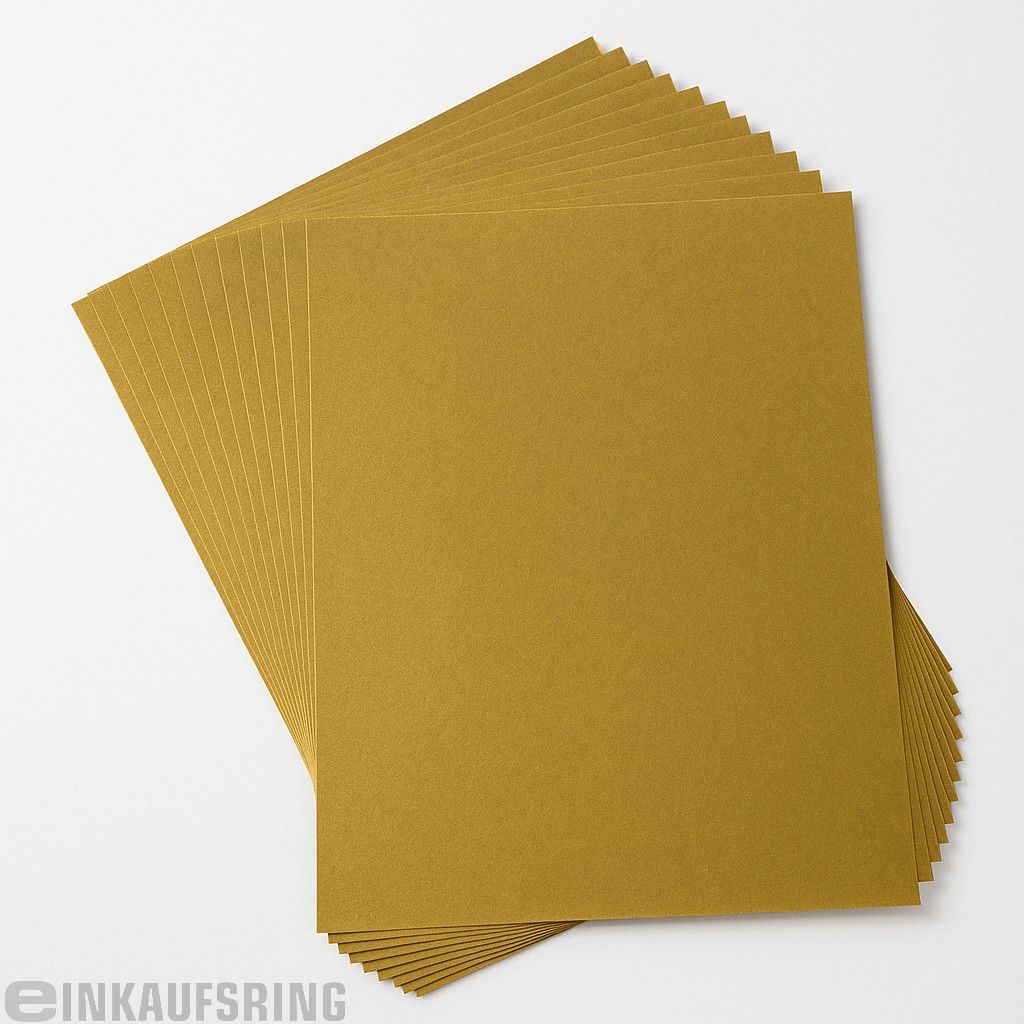 Tonpapier 130g/m², 50x70cm, 25 Bogen gold
