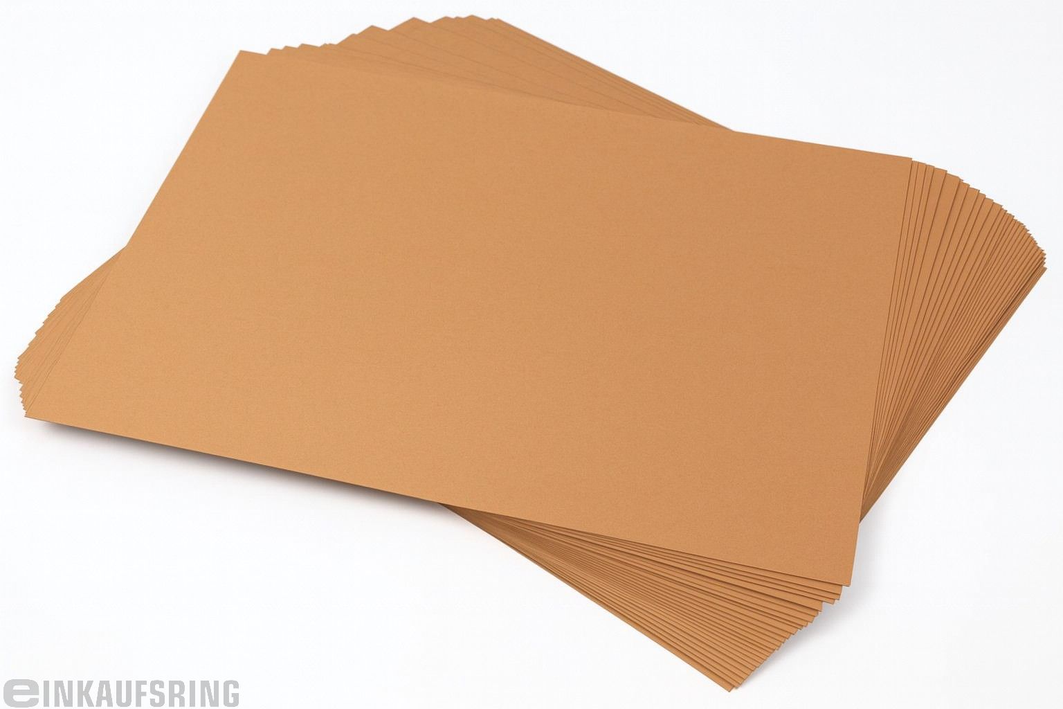 Tonpapier 130g/m², 50x70cm, 25 Bogen rehbraun